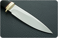 Нож Fox-1 (Фокс-1) граб - черное дерево, 95х18, латунь : фото 4