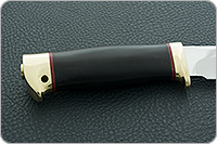 Нож Fox-1 (Фокс-1) граб - черное дерево, 95х18, латунь : фото 5