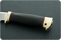 Нож Fox-1 (Фокс-1) граб - черное дерево, 95х18, латунь : фото 6