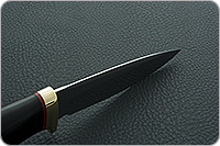 Нож Fox-1 (Фокс-1) граб - черное дерево, 95х18, латунь : фото 8