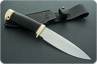 Нож Fox-1 (Фокс-1) граб - черное дерево, 95х18, латунь : фото 9