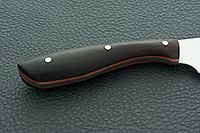 Нож кухонный Большой цельнометаллический накладки граб, 95х18, цельнометаллический : фото 5