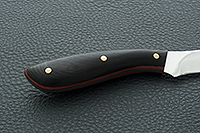Кухонный нож Средний цельнометаллический накладки граб, 95х18, цельнометаллический : фото 5