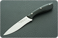 Нож кухонный Малый цельнометаллический накладки граб, 95х18, цельнометаллический : фото 2