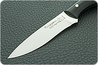 Нож кухонный Малый цельнометаллический накладки граб, 95х18, цельнометаллический : фото 3