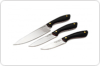 Ножи кухонные набор с подставкой накладки граб, 95х18, цельнометаллический : фото 3