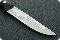 Нож Риф накладки граб, 95х18, цельнометаллический : фото 4