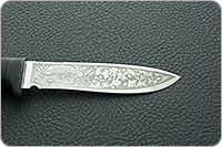 Нож Грибник наборная кожа, 95х18, текстолит : фото 6