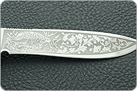 Нож Грибник наборная кожа, 95х18, текстолит : фото 7