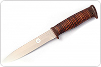 Нож Попутчик наборная кожа, 95х18, текстолит : фото 2