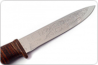 Нож Попутчик наборная кожа, 95х18, текстолит : фото 3