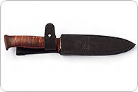 Нож Попутчик наборная кожа, 95х18, текстолит : фото 5