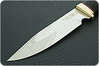 Нож Баджер граб - черное дерево, 95х18, латунь : фото 3