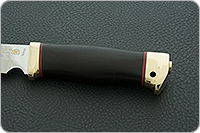 Нож Баджер граб - черное дерево, 95х18, латунь : фото 6