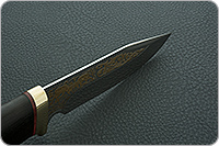 Нож Баджер граб - черное дерево, 95х18, латунь : фото 9