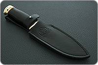 Нож Баджер граб - черное дерево, 95х18, латунь : фото 11