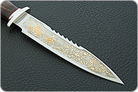 Нож Спас-6 стабилизированный кап, 95х18, алюминий : фото 4