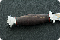 Нож Спас-6 стабилизированный кап, 95х18, алюминий : фото 5