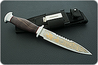 Нож Спас-6 стабилизированный кап, 95х18, алюминий : фото 11