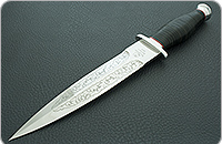 Кинжал охотничий-С  наборная кожа, 95х18, алюминий : фото 2