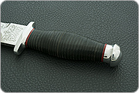 Кинжал охотничий-С  наборная кожа, 95х18, алюминий : фото 5