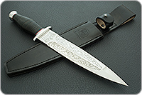 Кинжал охотничий-С  наборная кожа, 95х18, алюминий : фото 9