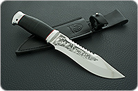 Нож Тайга наборная кожа, 95х18, алюминий : фото 10