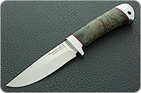 Нож Малек-2 стабилизированный кап, 95х18, алюминий : фото 2