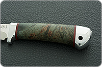 Нож Малек-2 стабилизированный кап, 95х18, алюминий : фото 6