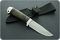 Нож Малек-2 стабилизированный кап, 95х18, алюминий : фото 9