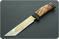 Нож туристический НС-49  кап березовый, х50crmov15, текстолит : фото 2