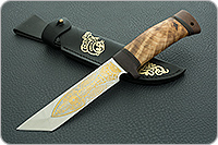 Нож туристический НС-49  кап березовый, х50crmov15, текстолит : фото 11