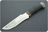 Нож охотничий НС-24  наборная кожа, х50crmov15, текстолит : фото 2