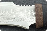 Нож охотничий НС-24  наборная кожа, х50crmov15, текстолит : фото 9