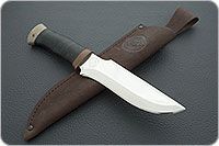 Нож охотничий НС-24  наборная кожа, х50crmov15, текстолит : фото 11