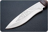 Нож охотничий НС-30  наборная кожа, х50crmov15, текстолит : фото 3