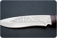 Нож охотничий НС-30  наборная кожа, х50crmov15, текстолит : фото 7