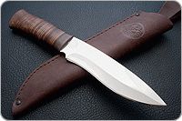 Нож охотничий НС-30  наборная кожа, х50crmov15, текстолит : фото 9