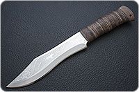 Нож охотничий НС-31  наборная кожа, х50crmov15, текстолит : фото 2