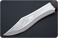 Нож охотничий НС-31  наборная кожа, х50crmov15, текстолит : фото 3