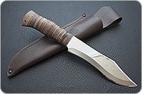 Нож охотничий НС-31  наборная кожа, х50crmov15, текстолит : фото 9