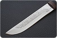 Нож охотничий НС-51  наборная кожа, х50crmov15, текстолит : фото 3