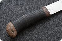 Нож охотничий НС-51  наборная кожа, х50crmov15, текстолит : фото 5