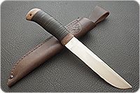 Нож охотничий НС-51  наборная кожа, х50crmov15, текстолит : фото 9