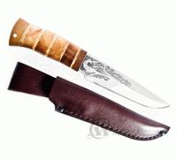 Нож охотничий НС-53  кап березовый, х50crmov15, текстолит : фото 2