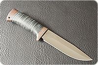 Нож туристический НС-27  наборная кожа, х50crmov15, текстолит : фото 2