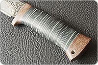 Нож туристический НС-27  наборная кожа, х50crmov15, текстолит : фото 3