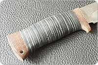 Нож туристический НС-27  наборная кожа, х50crmov15, текстолит : фото 4