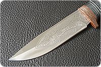 Нож туристический НС-27  наборная кожа, х50crmov15, текстолит : фото 5