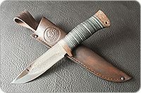 Нож туристический НС-27  наборная кожа, х50crmov15, текстолит : фото 9